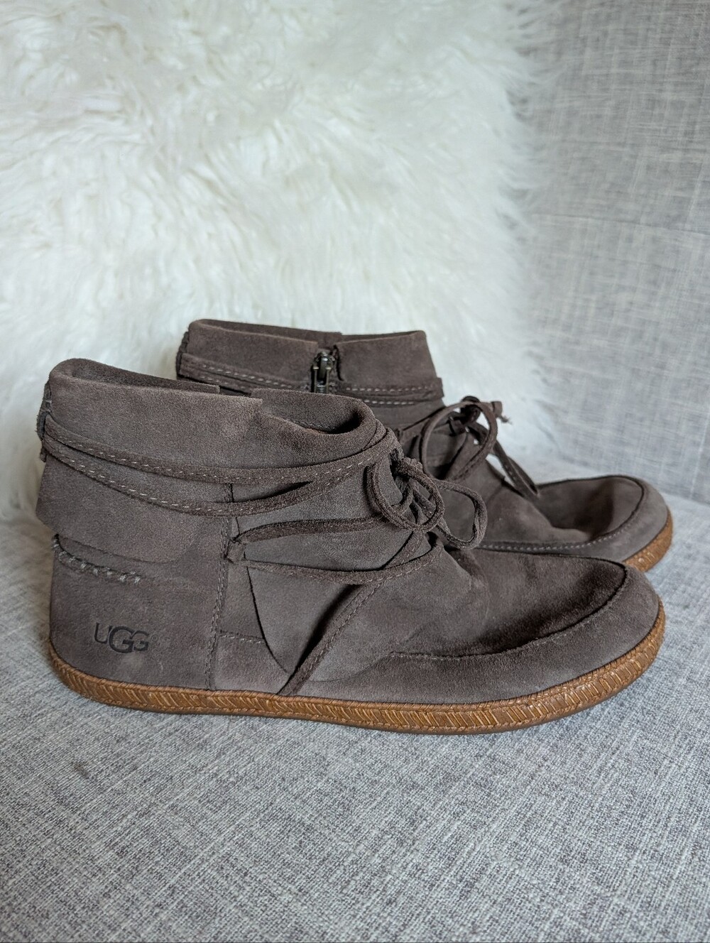 UGG Reid Slate Suede Ankle Boot